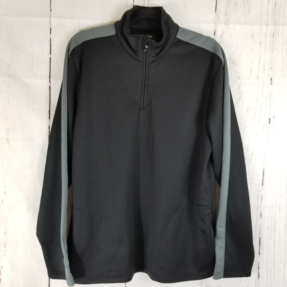 Izod X-treme Function Golf Half Zip Sz L Black